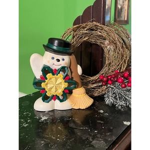 Snowflake Belly Snowman Lighted Snowman with Snowflake Body Waving Snowman